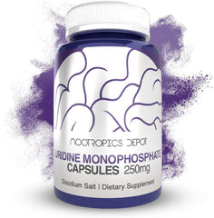 Nootropics Depot Uridine Monophosphate Capsules bottle-front for cognitive support and everyday brain health