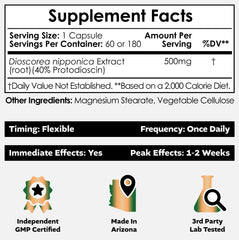 Nootropics Depot wild yam capsules visible on a neutral surface for everyday use.