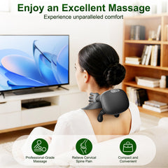 Nooydio neck massager 4D kneading close-up simulates expert touch.