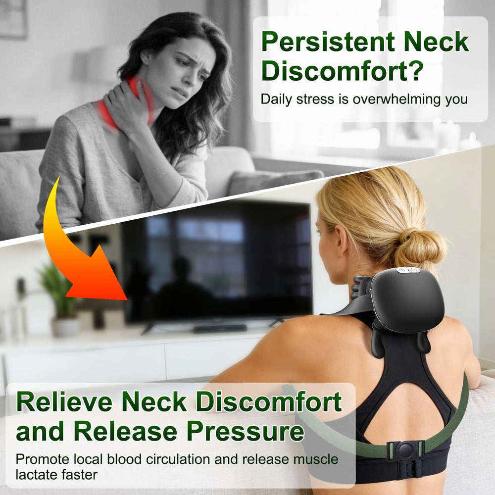 Nooydio massager on desk enables easy breaks and desk stretches.