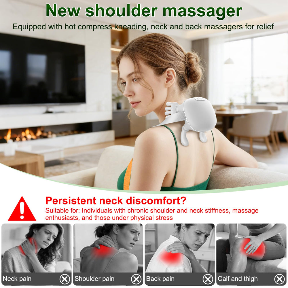 Nooydio wireless massager provides cordless use and long battery life.