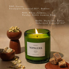 Nopalera Mérida Candle with cactus, eucalyptus, and jasmine for revitalizing aroma