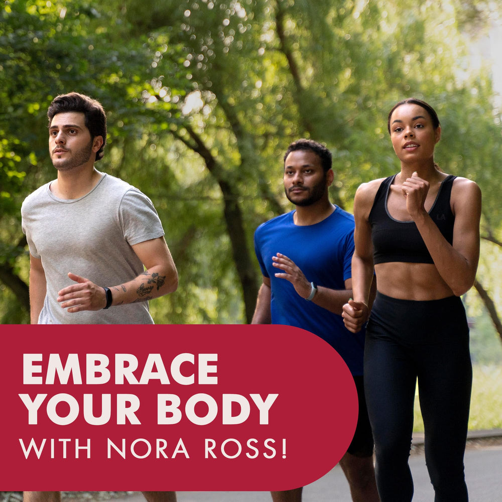 Nora Ross Ultra Circulation herbal blend showcases natural ingredients for balanced flow.