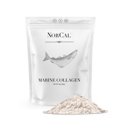 NorCal Organic Marine Collagen 12oz bottle for easy daily supplementation.