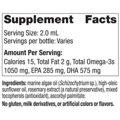 Nordic Naturals Baby’s DHA Vegetarian dropper ready for easy bottle addition