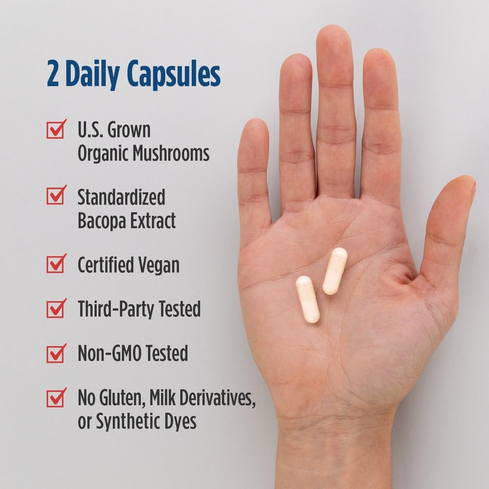 Nordic Naturals Cognition packaging exterior demonstrates vegan non-GMO promise