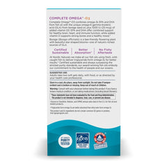 Nordic Naturals Complete Omega-D3 label showing EPA, DHA, and Vitamin D3.
