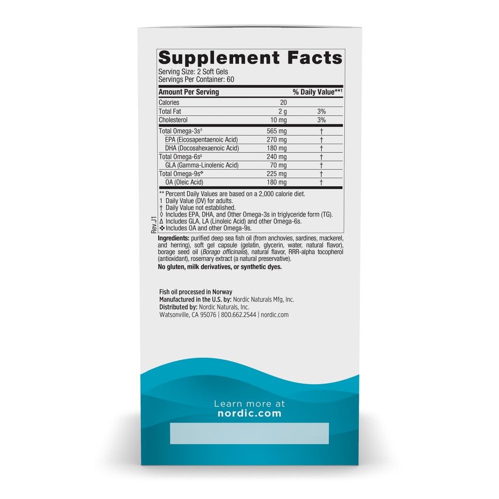 Nordic Naturals Complete Omega lemon soft gels ready for convenient daily nourishment.