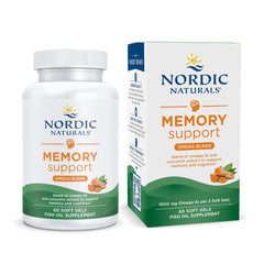 Nordic Naturals Memory Support Curcumin bottle for daily cognitive clarity.