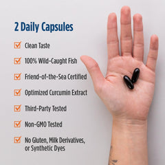 Nordic Naturals packaging box signals ethical sourcing and third-party testing.