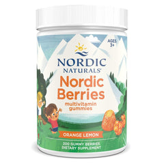 Nordic Berries Citrus bottle front view for kids' daily nutrition.
