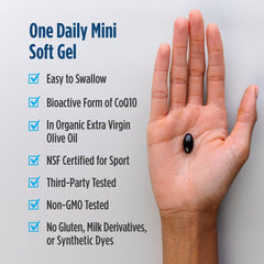 Box packaging of Nordic Naturals Nordic CoQ10 Ubiquinol Sport for convenient daily use.