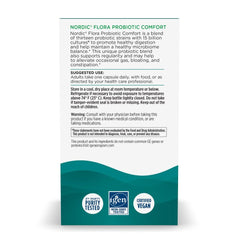 Nordic Naturals Nordic Flora label notes vegan, non-GMO formula for sensitive digestion