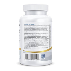 Nordic Naturals Pro Vitamin D3 5000 orange-flavored soft gels, tasty daily supplement.