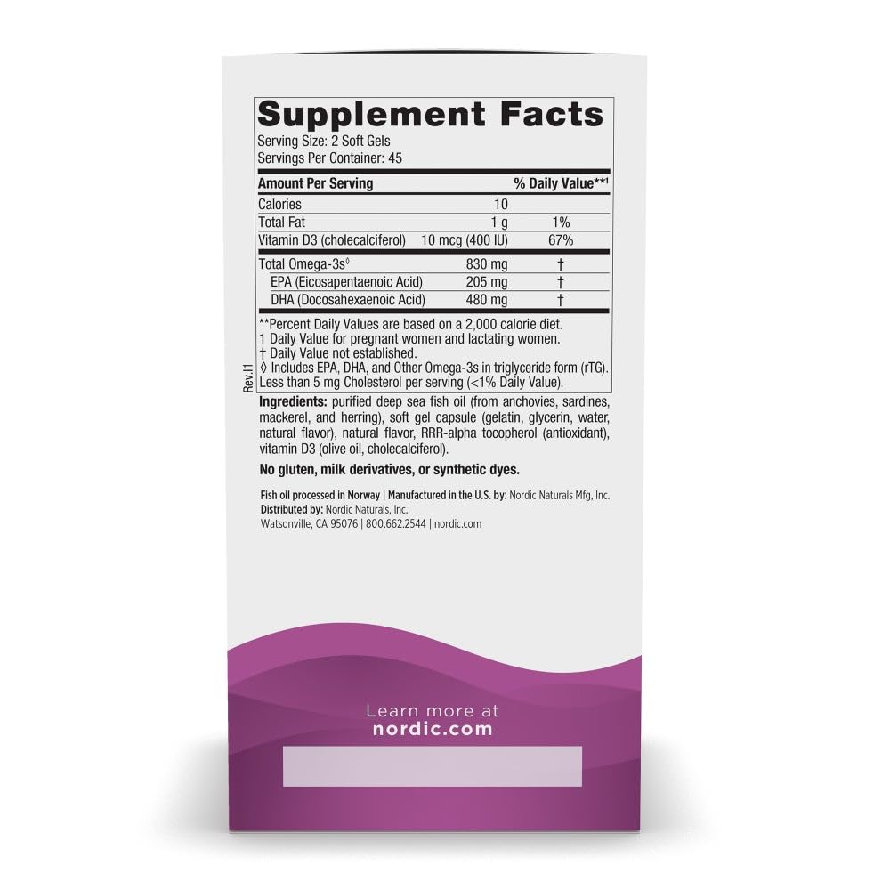Closeup of Nordic Naturals Prenatal DHA strawberry bottle for routine intake.