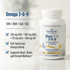 Morning routine setup with Nordic Naturals ProEFA lemon softgels