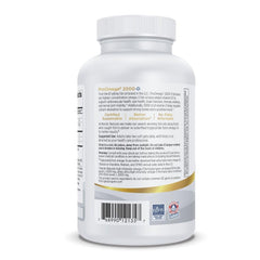 Nordic Naturals ProOmega 2000-D label close-up highlighting purity and ingredients