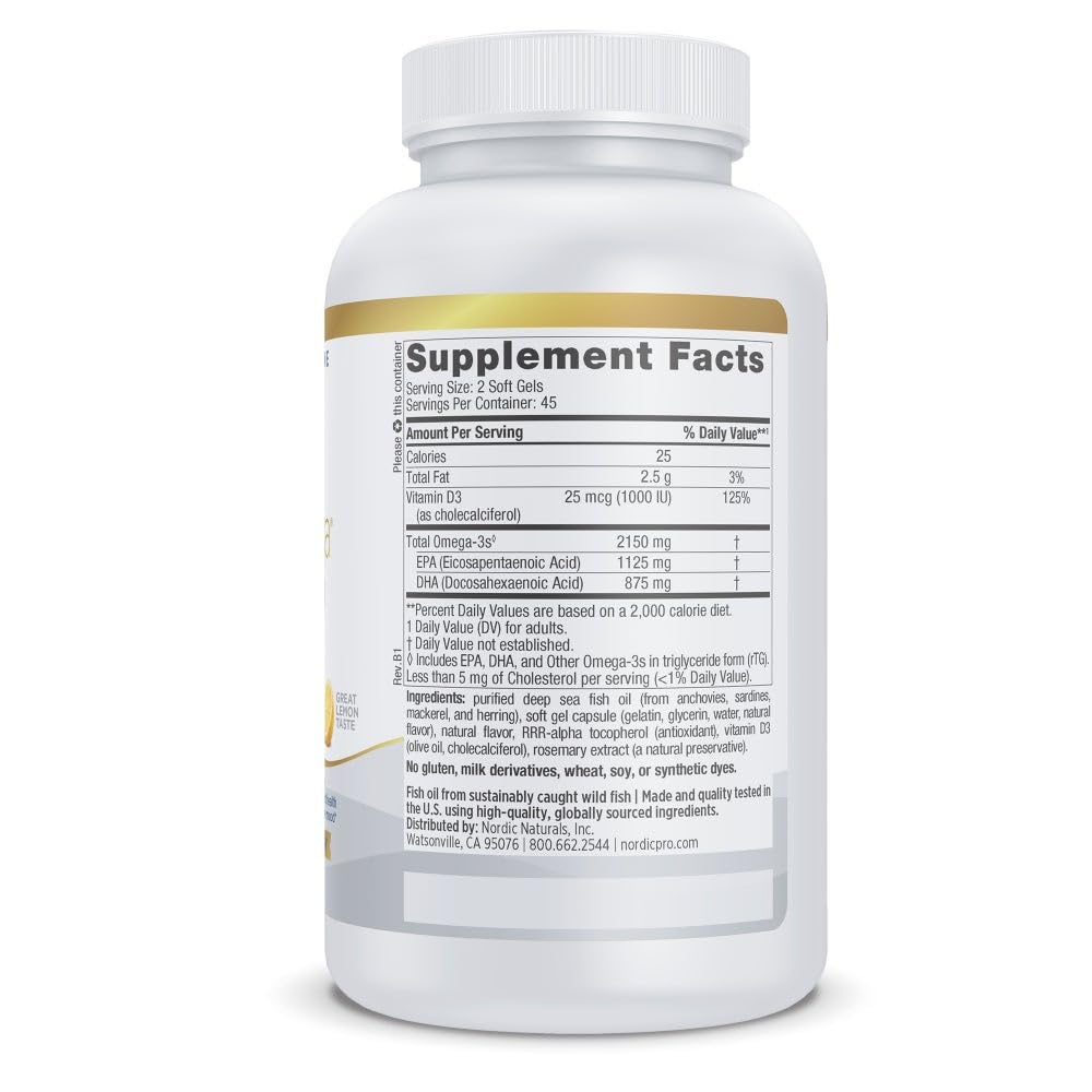 Close up of ProOmega 2000-D softgels highlighting lemon flavor.