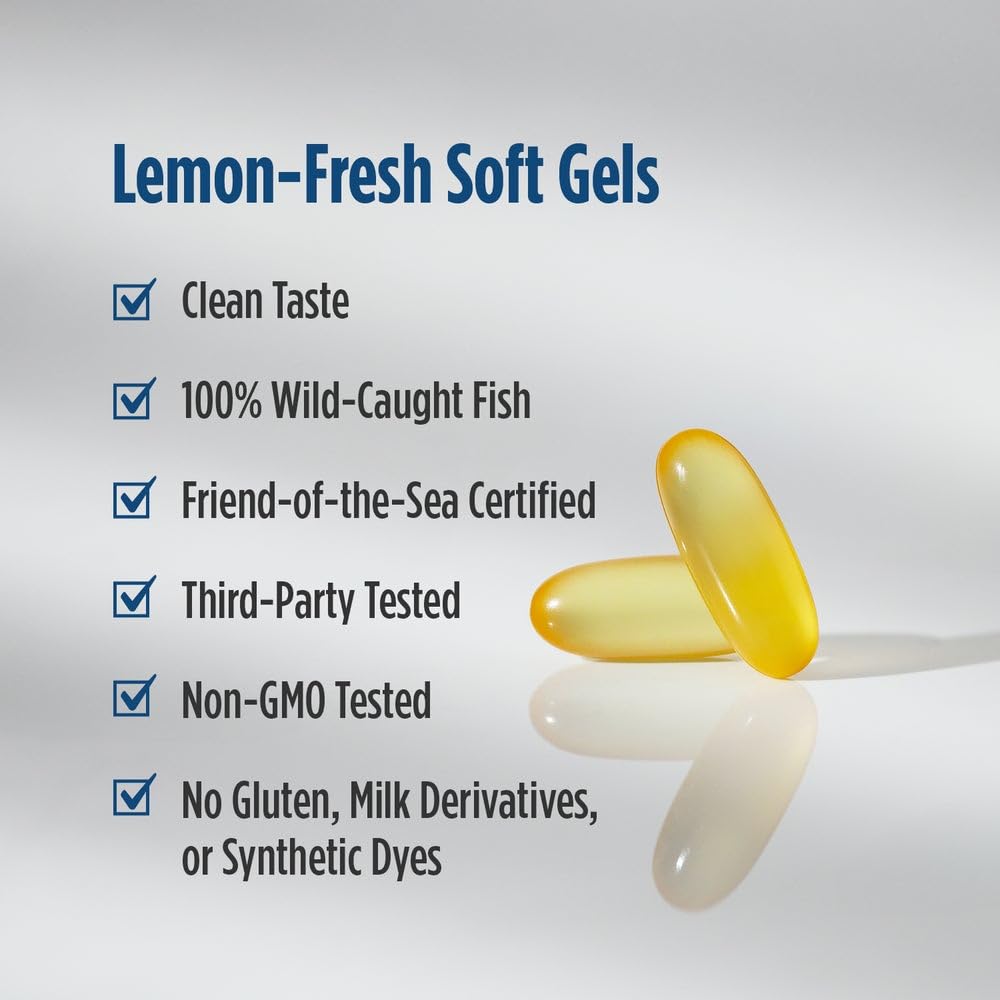 Nordic Naturals Ultimate Omega 2X label, non-GMO and dairy-free, purity for sensitive diets.
