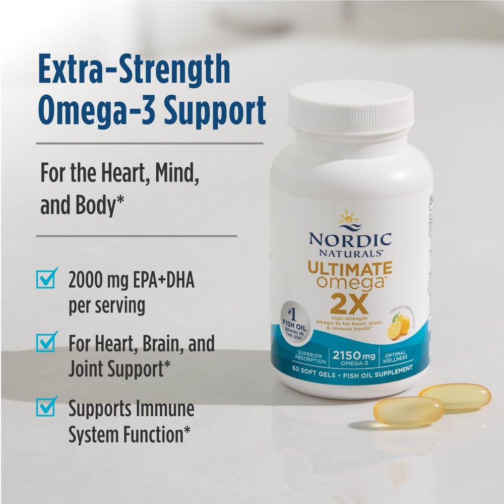 Lemon flavor and daily routine imagery for Omega-3 use