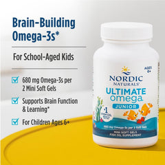 Nordic Naturals Ultimate Omega Jr. strawberry flavor label close-up