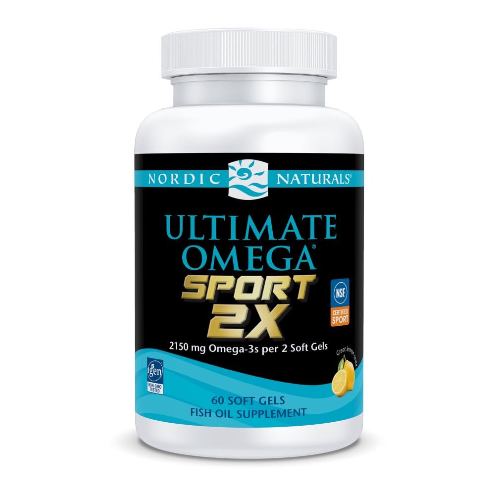 Nordic Naturals Ultimate Omega Sport 2X lemon bottle for daily omega-3 support