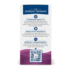 Nordic Naturals Vegan Prenatal DHA purity label highlighting non-GMO and clean ingredients