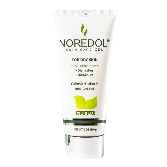 Noredol Skin Care Gel bottle front for redness relief and daily moisture.