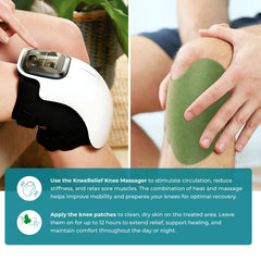 Cordless design of Norelie KneeRelief for flexible positioning.