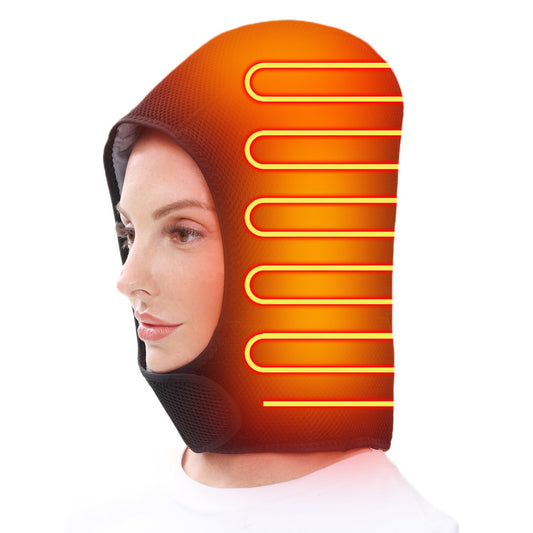 NORMIA RITA moxibustion hat front view showing full head coverage for warm relief
