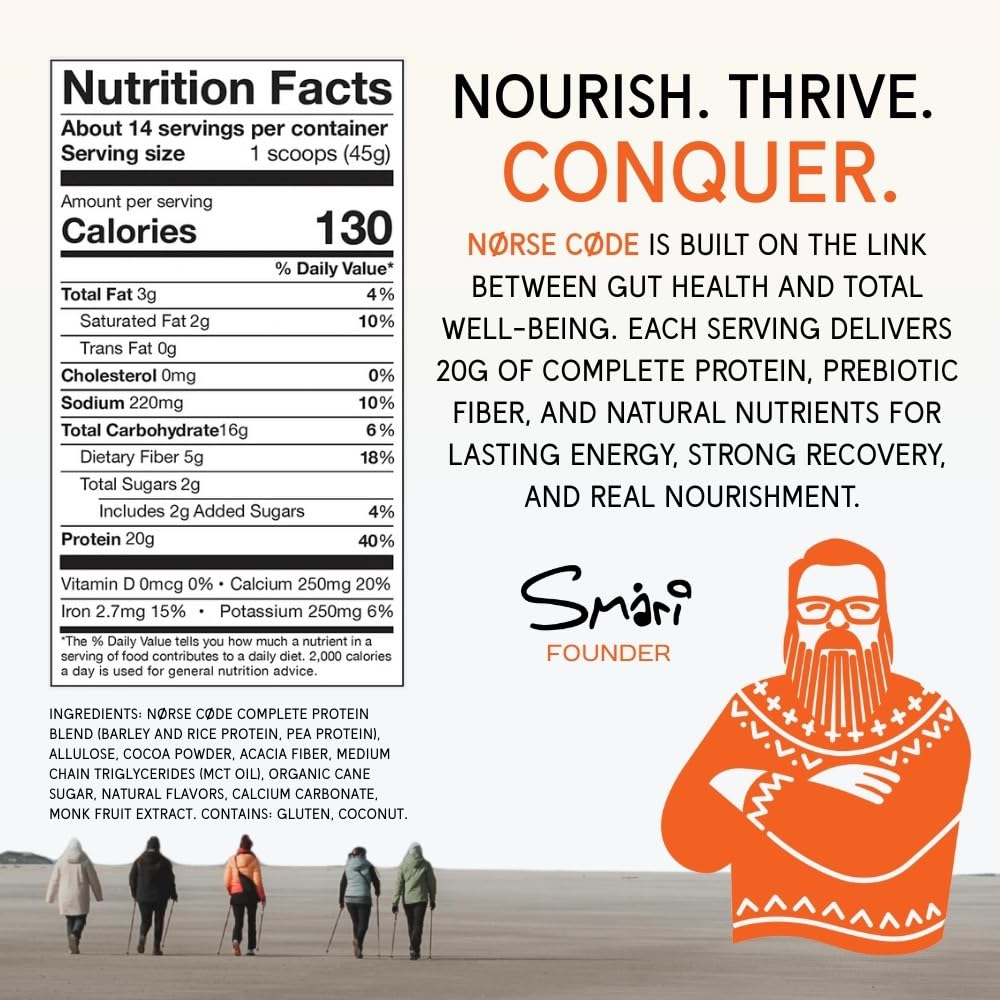 NØRSE CØDE shakes and bakes with barley protein for versatility.