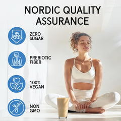 NØRSE CØDE vanilla protein bottle label emphasizes quality control.