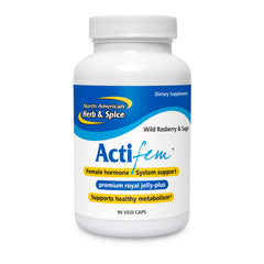 ActiFEM bottle from NORTH AMERICAN HERB & SPICE supports daily hormonal balance.