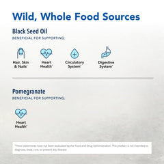 North American Herb & Spice raw black seed oil bottle emphasizes cold-pressed quality.
