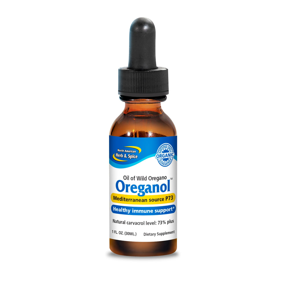 North American Herb & Spice Oreganol P73 bottle with wild oregano oil