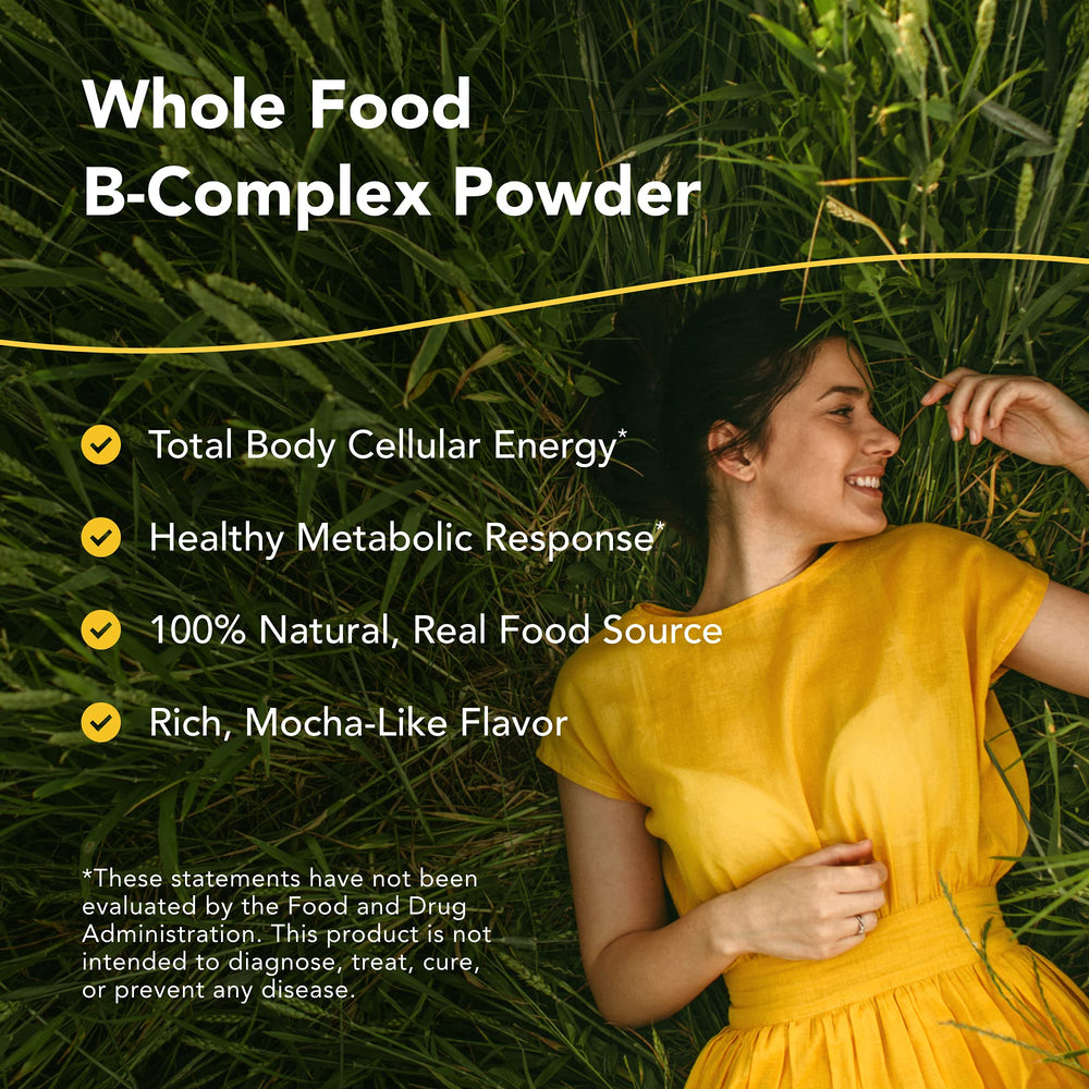 Purely-B label closeup highlights raw chaga and maca for natural energy flavor.