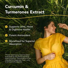 North American Herb and Spice Turmeric Power-Plus label close-up highlighting organic ingredients.