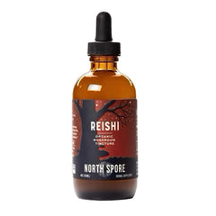 North Spore Reishi tincture dropper for precise dosing in daily routine.