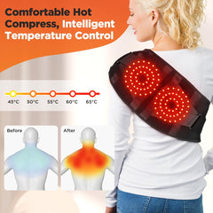 Northern Brothers portable back massager heat wrap delivers targeted comfort during long workdays.