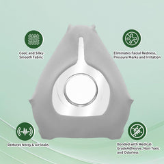Nosadi Air Fit F20 cushion side assembly demonstrates easy attachment for a reliable seal.