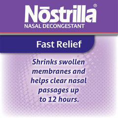 Nostrilla nasal decongestant spray pack-12 on display for easy access
