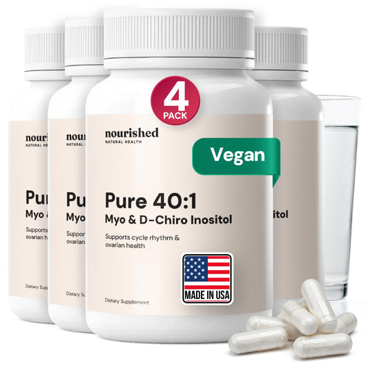 Nourished 40:1 bottle pour for daily cycle support.