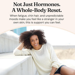 Nourished AndroEase Plus vegan label highlights allergen-friendly, dairy-free formula.