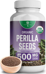 Nourishing Nutrients Organic Perilla Seed Extract bottle with 9% rosmarinic acid.