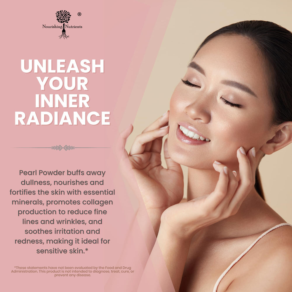 Nourishing Nutrients Pearl Powder in a smoothie promoting nourished skin and nails.