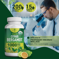 Nourishing Nutrients USDA organic bergamot—natural heart-supporting citrus flavonoids.