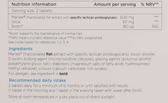 Nourkrin Woman pack back view detailing usage directions and ingredients.
