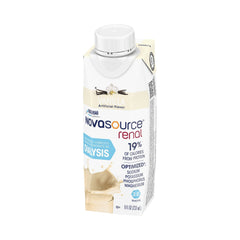 Novasource Renal Vanilla pour close-up emphasizes creamy texture