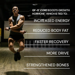 Novex Biotech GF-9 Core capsules ready for daily routine.