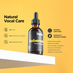 NOVII Sobervoice glass dropper for precise, mess-free dosing.